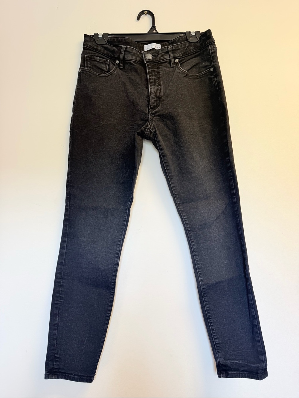 LOFT Curvy Black Skinny Denim Jeans